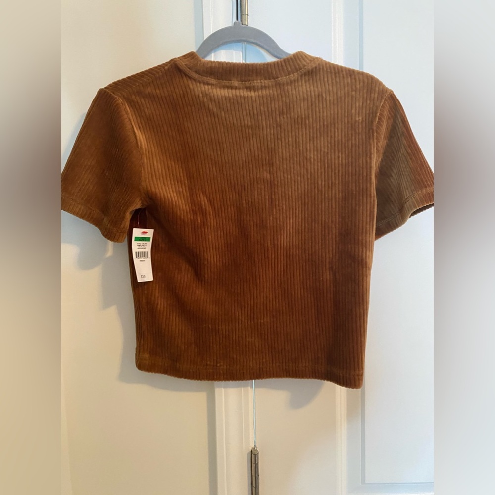 Unionbay Velvet Cropped Top - Picture 3 of 4